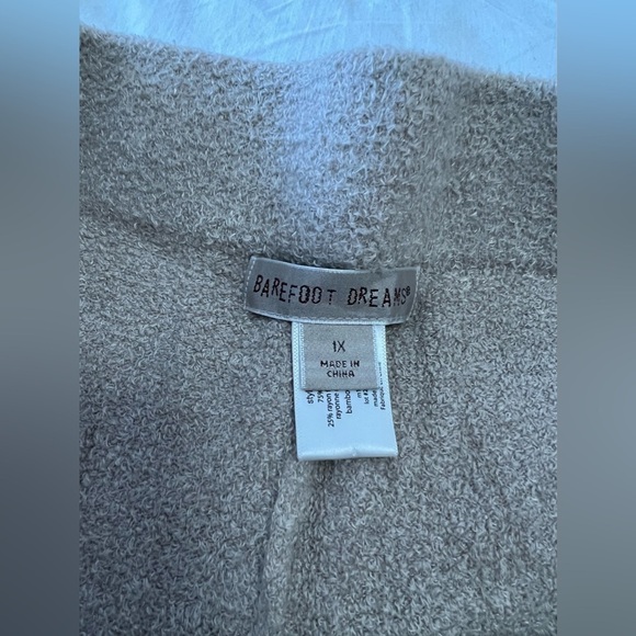 Barefoot Dreams | Beige Plus Size 1X | Bamboo | Drawstring Waist - Picture 2 of 8